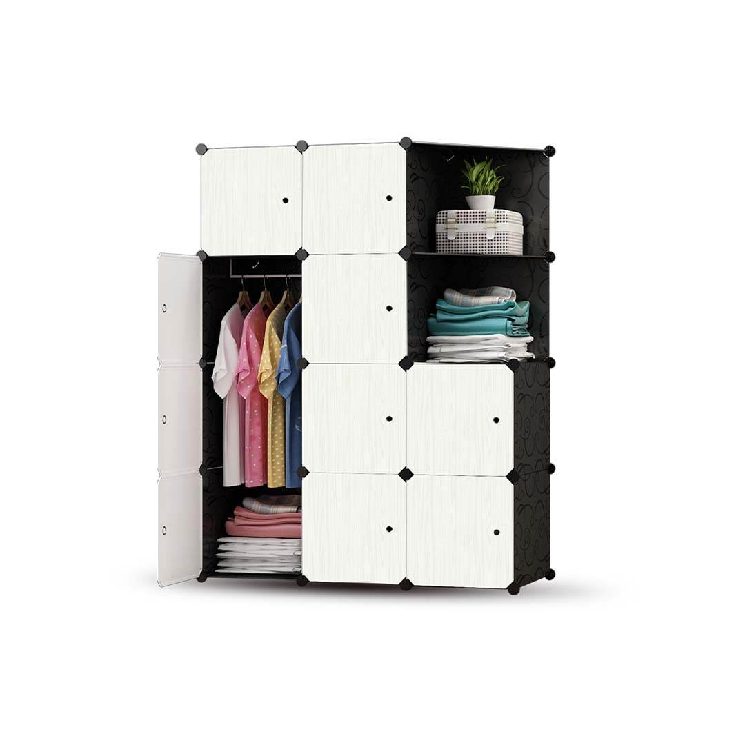 DIY 10 Cubes Storage Cabinet With Hanger