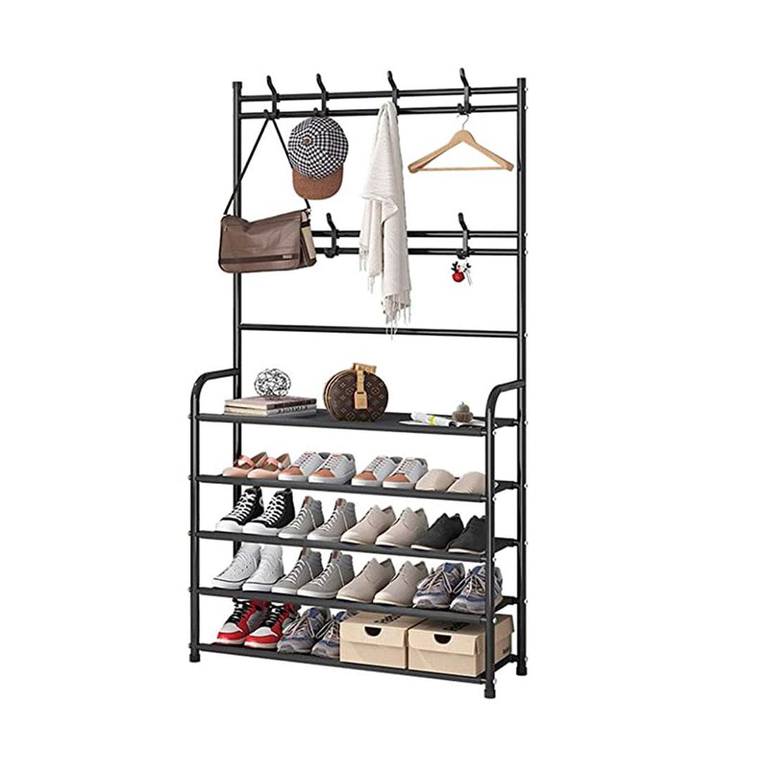 5 Layer Shoe Rack With Hanger